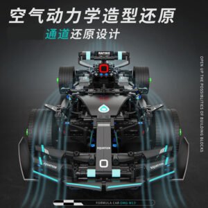 Heavy-duty Mechanical Formula Racing Car Remote Building Block Set