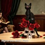 Skull Cat Rose Flower Crow Building Block Set