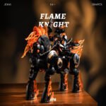 Ghost Skeleton Cowboy Knight Flame Motorcycle Horse Building Block Set