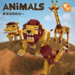 Prairie Animals 4-in-1 Building Block Set