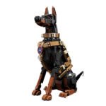 Doberman Police Dog Building Block Set