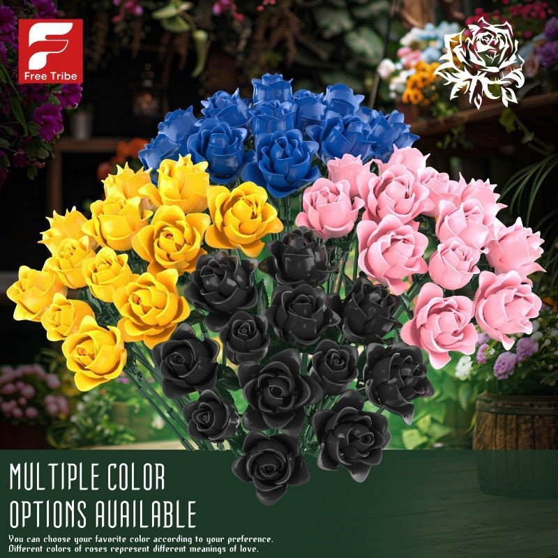Rose Bouquet Collection Building Block Set