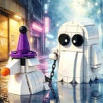 Ghost Dog in a Bottle Halloween Mini Building Block Set