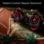 Skull Cat Rose Flower Crow Building Block Set
