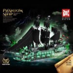 Galle Octopus Vs. Pirate Captain Ghost Ship Black Building Block Set