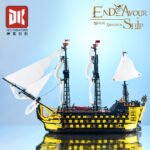 Galle Octopus Vs. Pirate Captain Ghost Ship Black Building Block Set