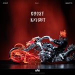 Ghost Skeleton Cowboy Knight Flame Motorcycle Horse Building Block Set