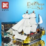 Galle Octopus Vs. Pirate Captain Ghost Ship Black Building Block Set