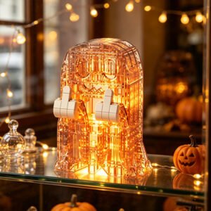 Funny Ghost Halloween Building Block Set with Light