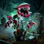 Skull-Eating Plant Halloween Gothic Building Block Set