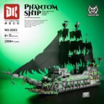 Galle Octopus Vs. Pirate Captain Ghost Ship Black Building Block Set