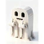 Funny Ghost Halloween Building Block Set with Light