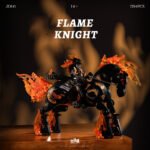 Ghost Skeleton Cowboy Knight Flame Motorcycle Horse Building Block Set