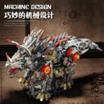Mechanical Triangular Tyrannosaurus Dinosaur Building Block Set