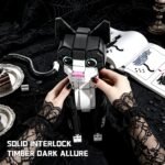 Skull Cat Rose Flower Crow Building Block Set