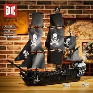 Galle Octopus Vs. Pirate Captain Ghost Ship Black Building Block Set