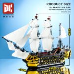 Galle Octopus Vs. Pirate Captain Ghost Ship Black Building Block Set