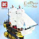 Galle Octopus Vs. Pirate Captain Ghost Ship Black Building Block Set
