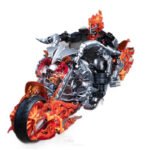 Ghost Skeleton Cowboy Knight Flame Motorcycle Horse Building Block Set