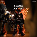 Ghost Skeleton Cowboy Knight Flame Motorcycle Horse Building Block Set