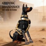 Doberman Police Dog Building Block Set