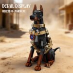 Doberman Police Dog Building Block Set