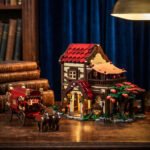 Medieval Carriage Station Building Block Set