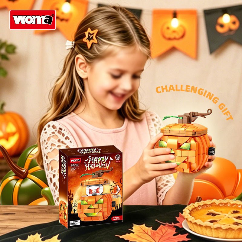 Pumpkin Skull Halloween Mini Building Block Set