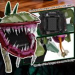Skull-Eating Plant Halloween Gothic Building Block Set