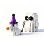 Ghost Dog in a Bottle Halloween Mini Building Block Set