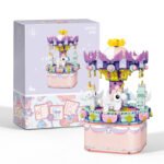 Rotating Ferris Wheel Music Box Building Block Set