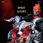 Ghost Skeleton Cowboy Knight Flame Motorcycle Horse Building Block Set
