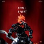 Ghost Skeleton Cowboy Knight Flame Motorcycle Horse Building Block Set