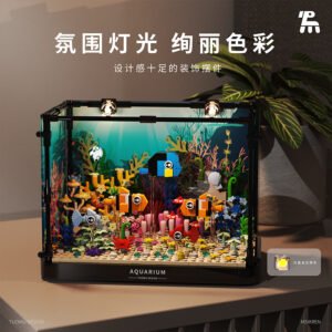 Eco-friendly Fish Tank Clownfish with Lights Small Building Block Set