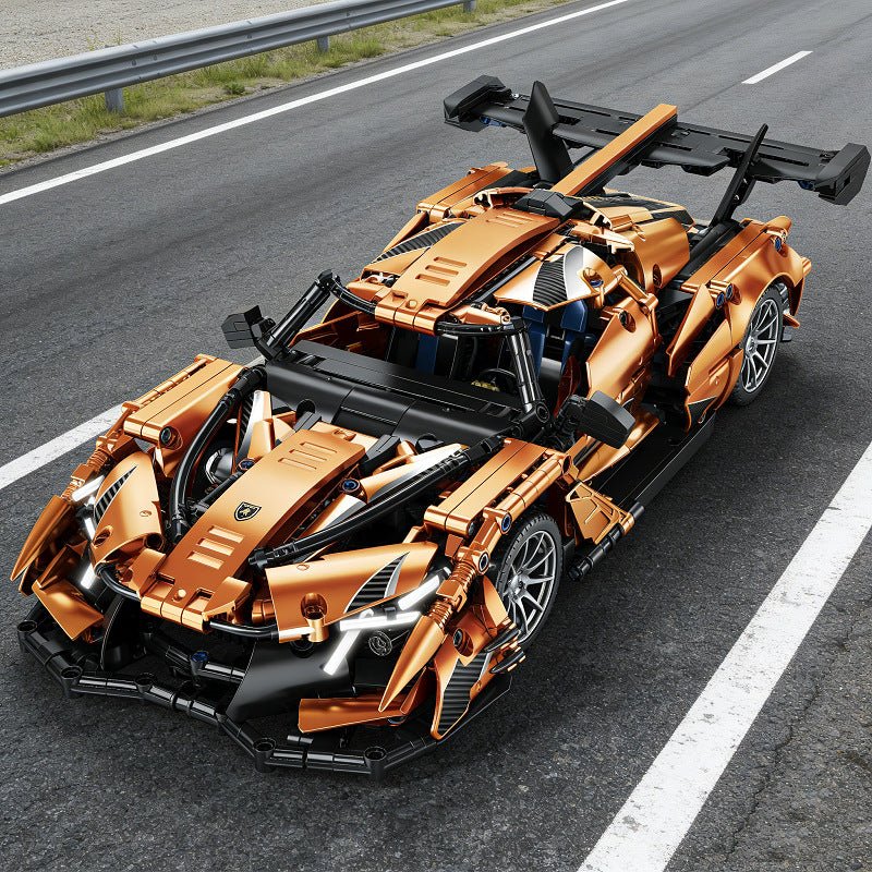 A Gradient Gold Apo Runo Car Remote Control Building Block Set
