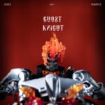 Ghost Skeleton Cowboy Knight Flame Motorcycle Horse Building Block Set