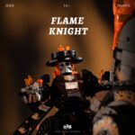 Ghost Skeleton Cowboy Knight Flame Motorcycle Horse Building Block Set