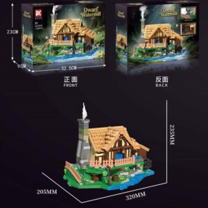 Dwarf Watermill Street Scene Building Block Set