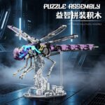 Mechanical Cyber Dragonfly Insect Electric Building Block Set