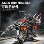 Mechanical Triangular Tyrannosaurus Dinosaur Building Block Set