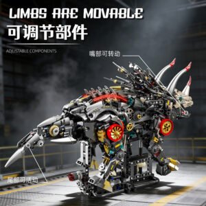 Mechanical Triangular Tyrannosaurus Dinosaur Building Block Set product image 2