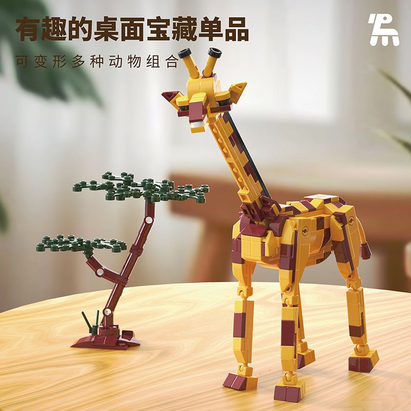 Prairie Animals 4-in-1 Building Block Set