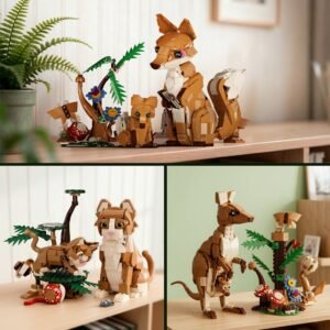 Animal Family creative building block toy detail view