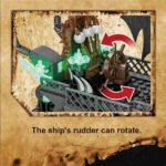 Galle Octopus Vs. Pirate Captain Ghost Ship Black Building Block Set