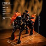 Ghost Skeleton Cowboy Knight Flame Motorcycle Horse Building Block Set