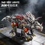 Mechanical Triangular Tyrannosaurus Dinosaur Building Block Set