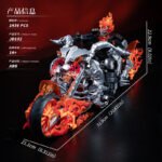 Ghost Skeleton Cowboy Knight Flame Motorcycle Horse Building Block Set