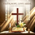 Biblical Flower Cross Mini Building Block Set