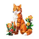 Jungle Fox Animal Panda Sunflower Tiger Building Block Set