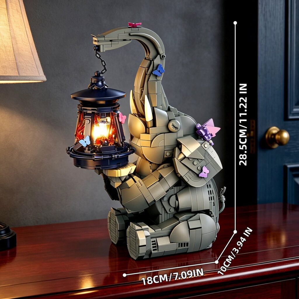 Elephant Light-up Building Block Set